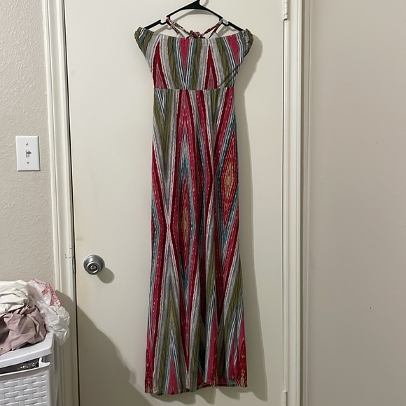 Snap Y2K Multicolor Halter Maxi Dress Size S - Picture 2 of 9